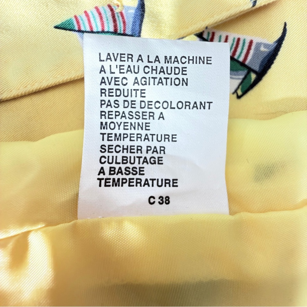 Yellow Patterned Women's Top - Picture 8 of 10
